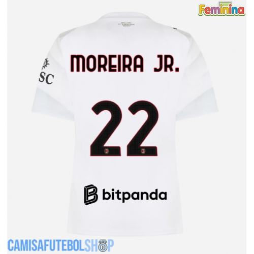 Camisa de time de futebol AC Milan Diego Moreira #22 Replicas 2º Equipamento Feminina 2026-27 Manga Curta